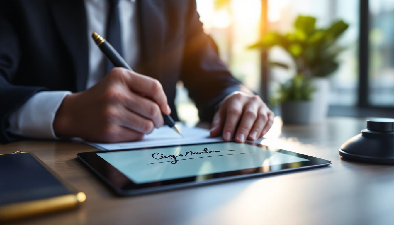 Signature électronique paraphée et signée en 2026